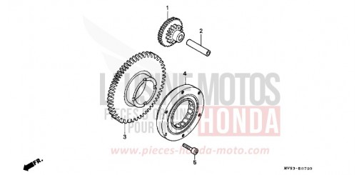 EMBRAYAGE DE DEMARRAGE CBR600FS de 1995